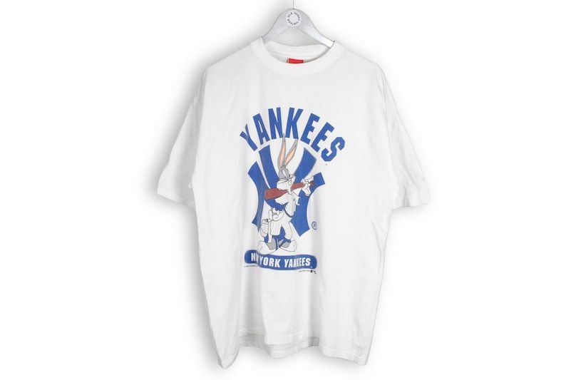 Vintage 1994 Warner Bros Bugs Bunny X Mlb Yankees New York T Shirt
