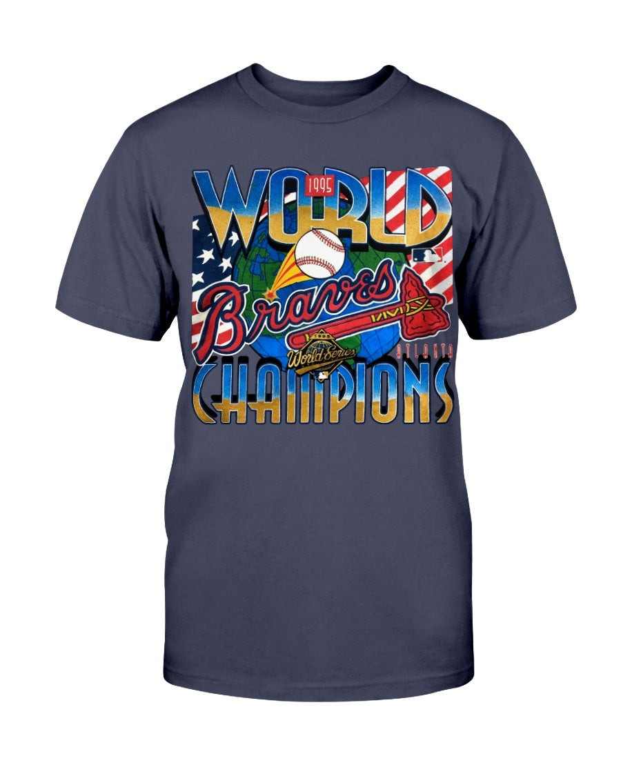 Vintage 1995 Atlanta Braves World Series Champions T Shirt 211104