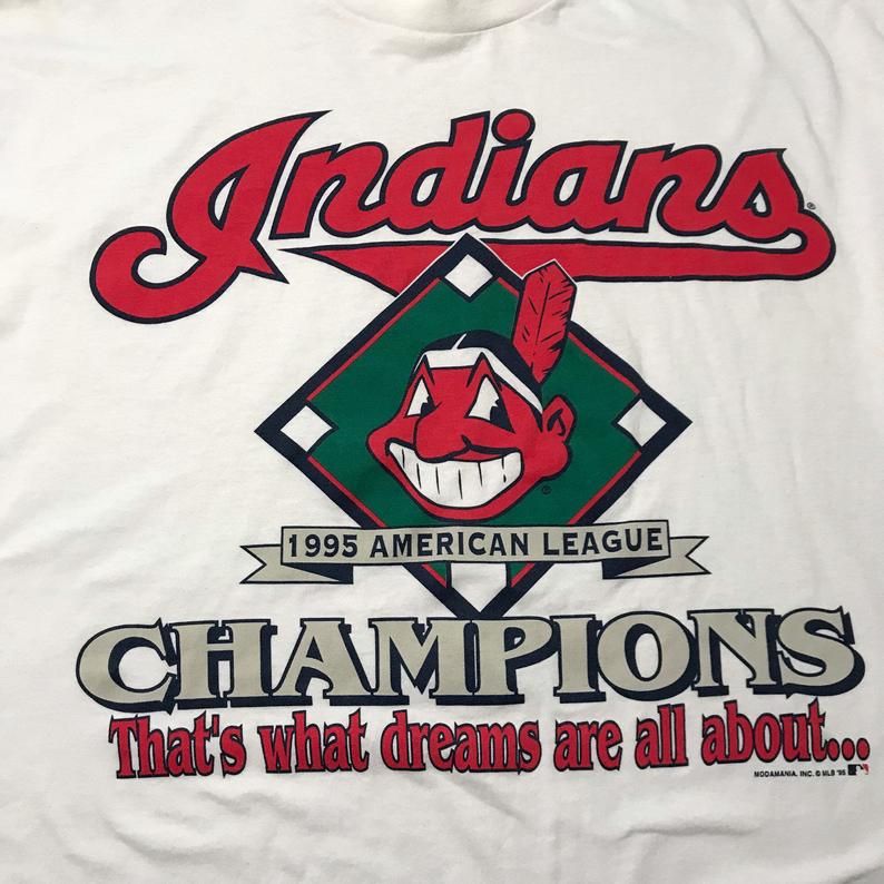 Vintage 1995 Cleveland Indians American League Champions