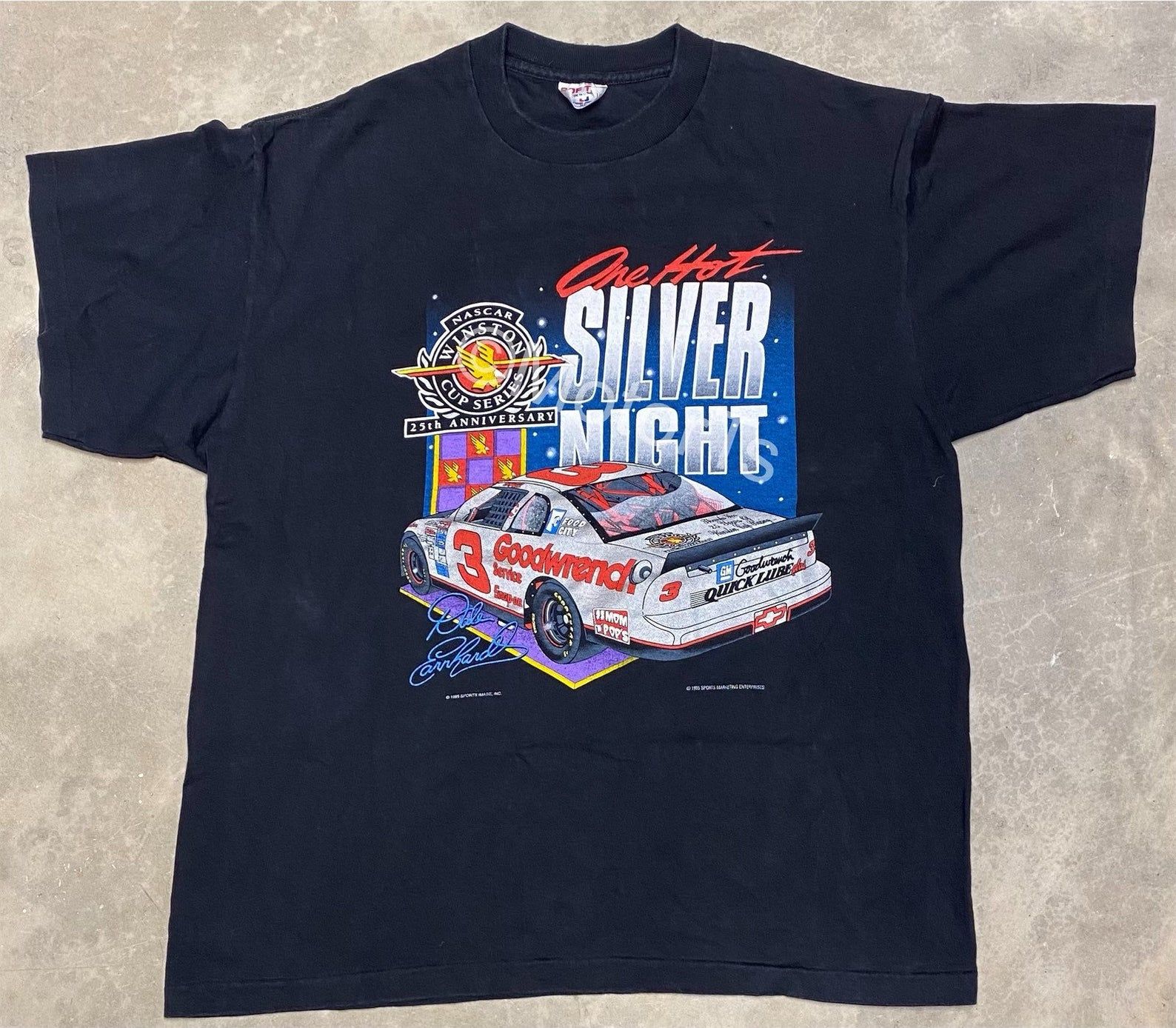 Vintage 1995 Dale Earnhardt Nascar Winston Cup 25Th Anniversary Tee -