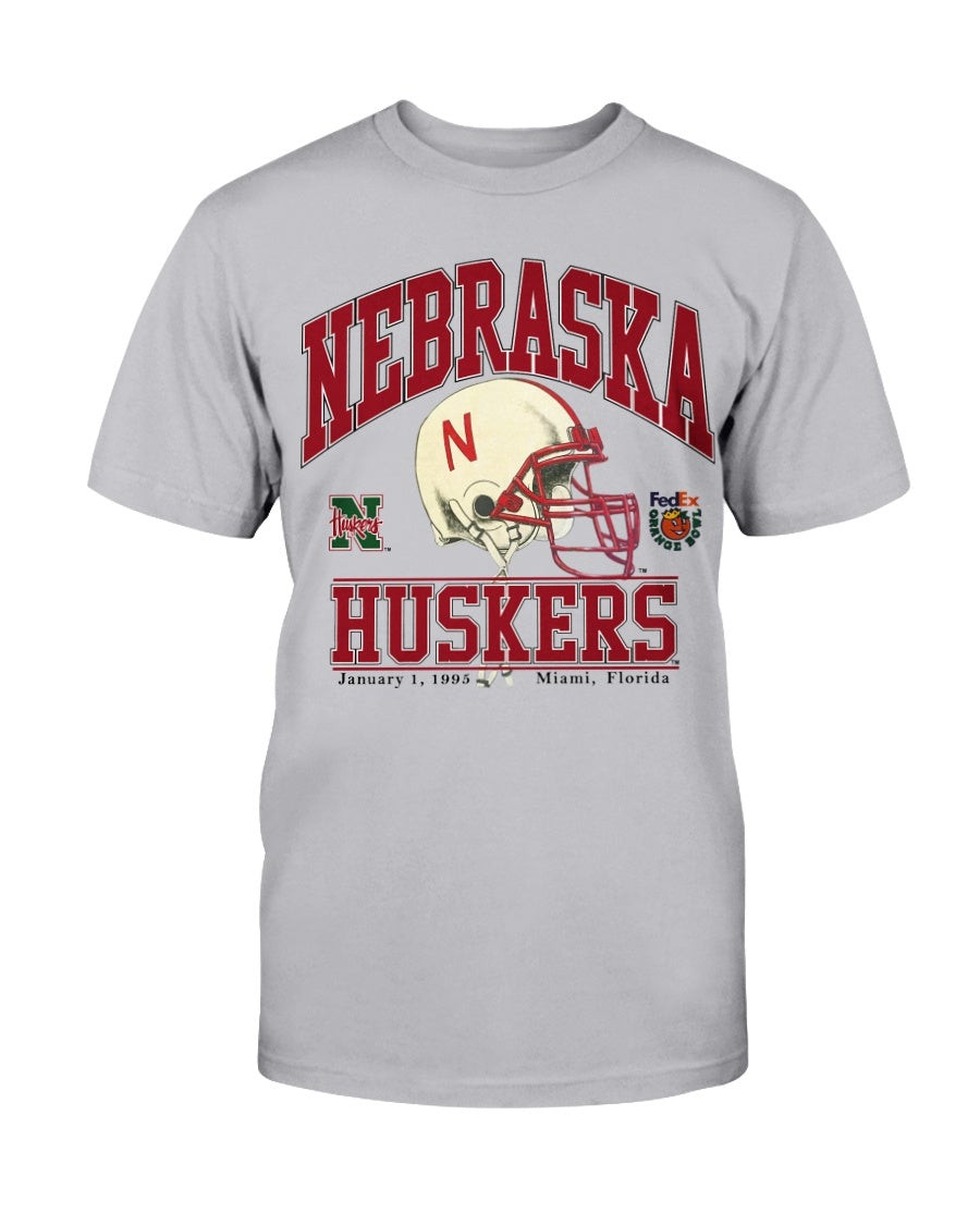 Vintage 1995 Fedex Orange Bowl Nebraska Cornhuskers T Shirt 090121