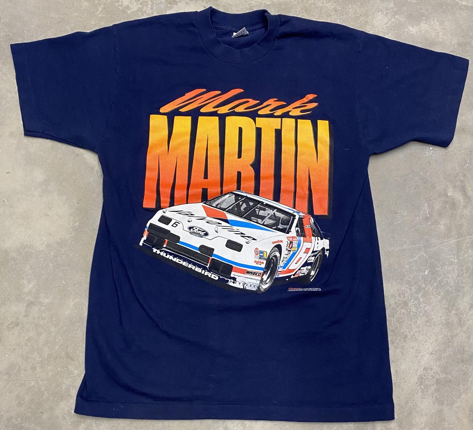 Vintage 1995 Mark Martin Valvoline 6 Ford Roush Racing Nascar Winston Cup Tee -