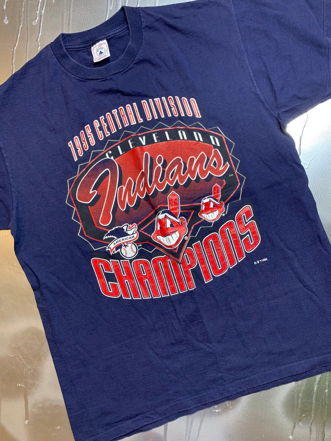 Vintage 1995 MLB Cleveland Indians Champions Shirt