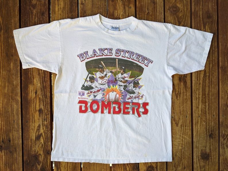 Vintage 1995 Mlb Colorado Rockies Blake Street Bombers Baseball Graphic Tee