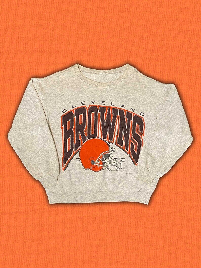 Vintage 1995 Nfl Cleveland Browns Crewneck Size S Ping Retro Football