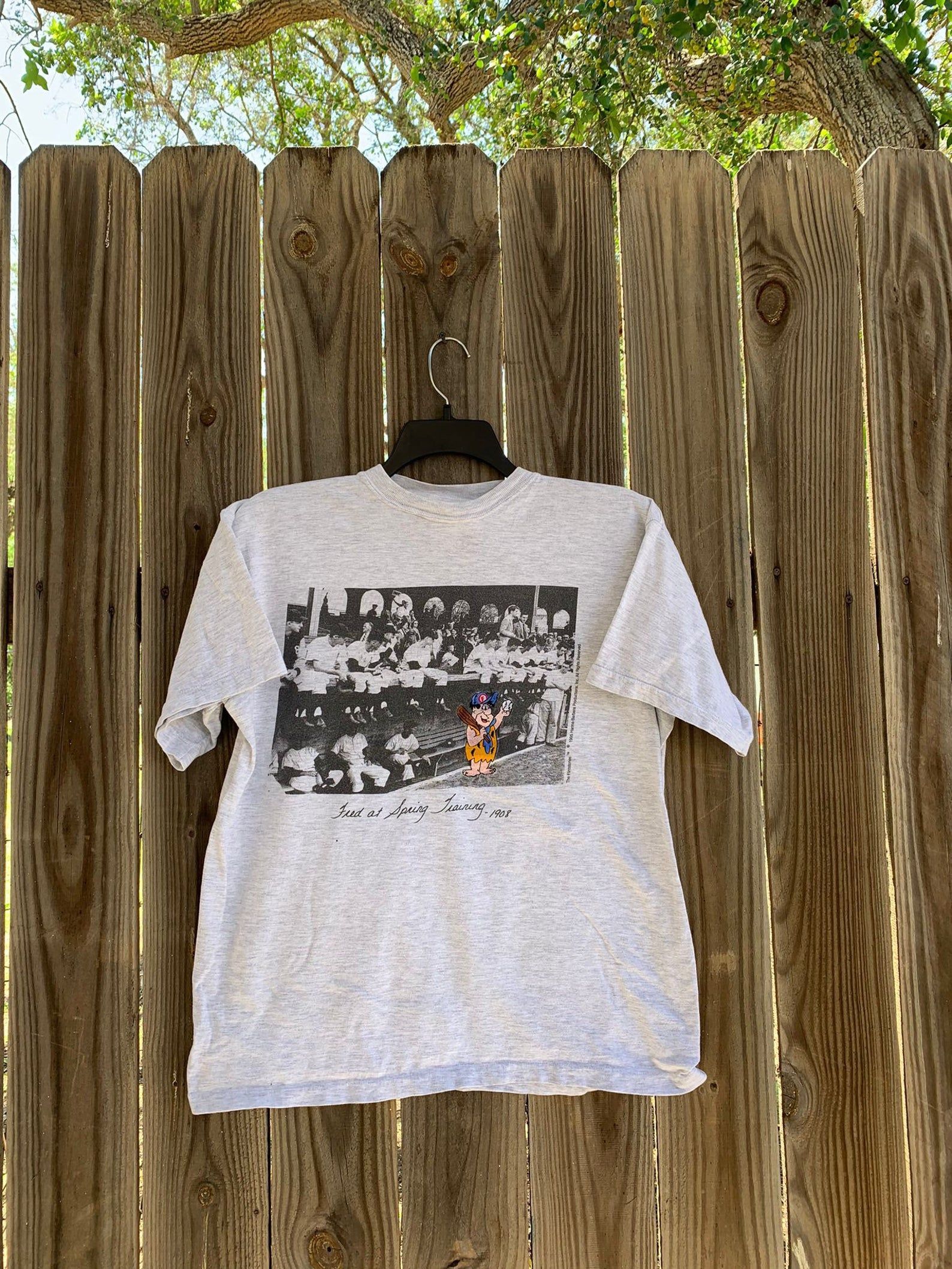 Vintage 1995 The Flintstones Baseball T-Shirt L By Blitzz Studios