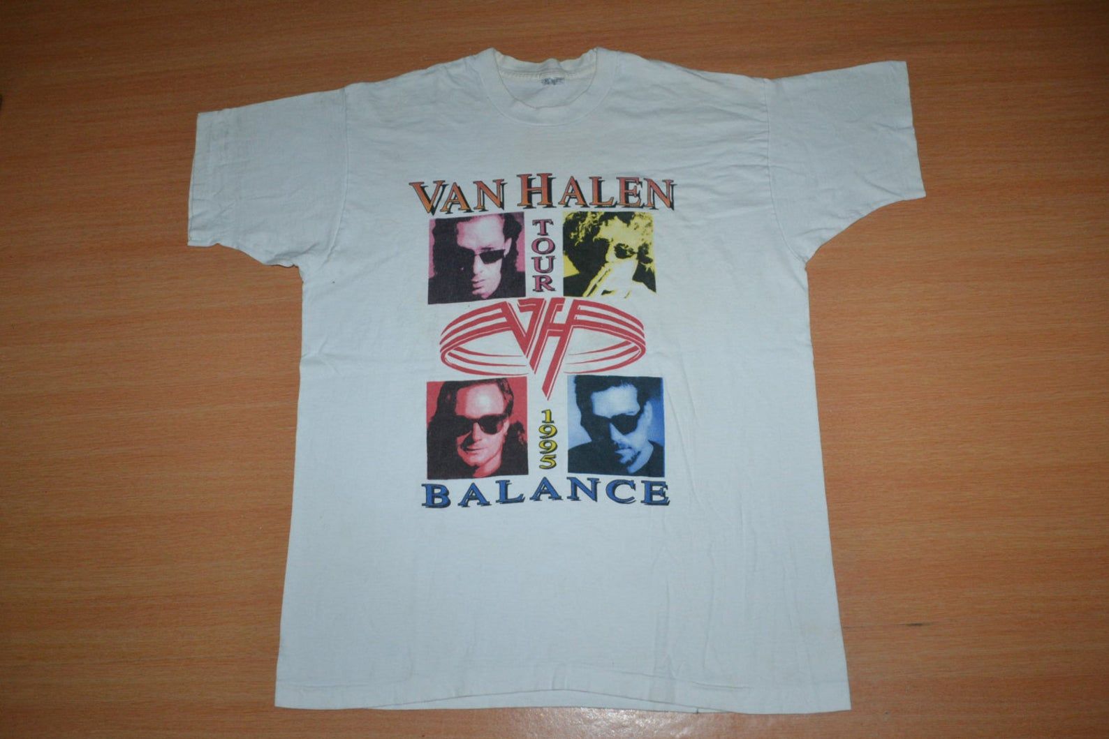 Vintage 1995 Van Halen Balance World Tour Concert Promo Rare 80S T-Shirt