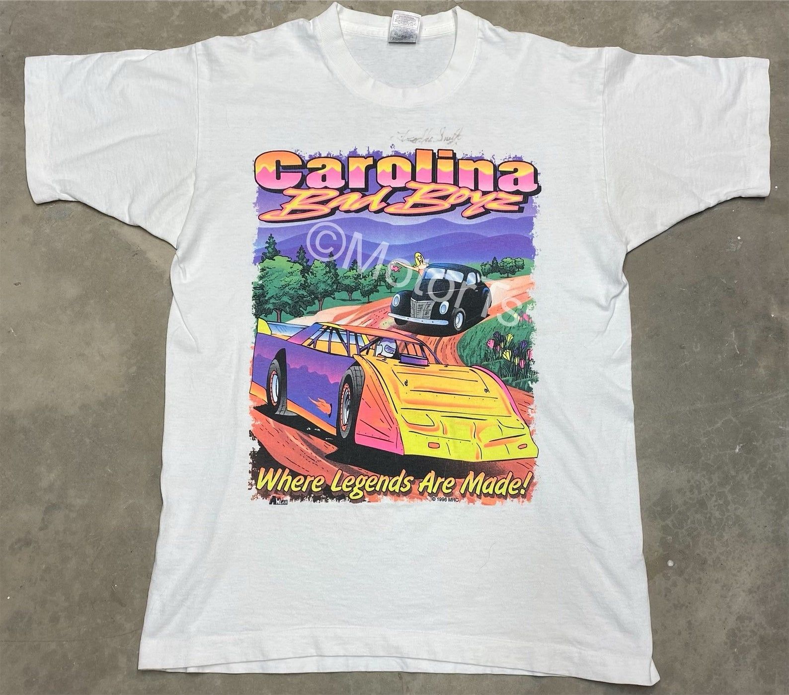 Vintage 1996 Carolina Bad Dirt Late Model Tee -