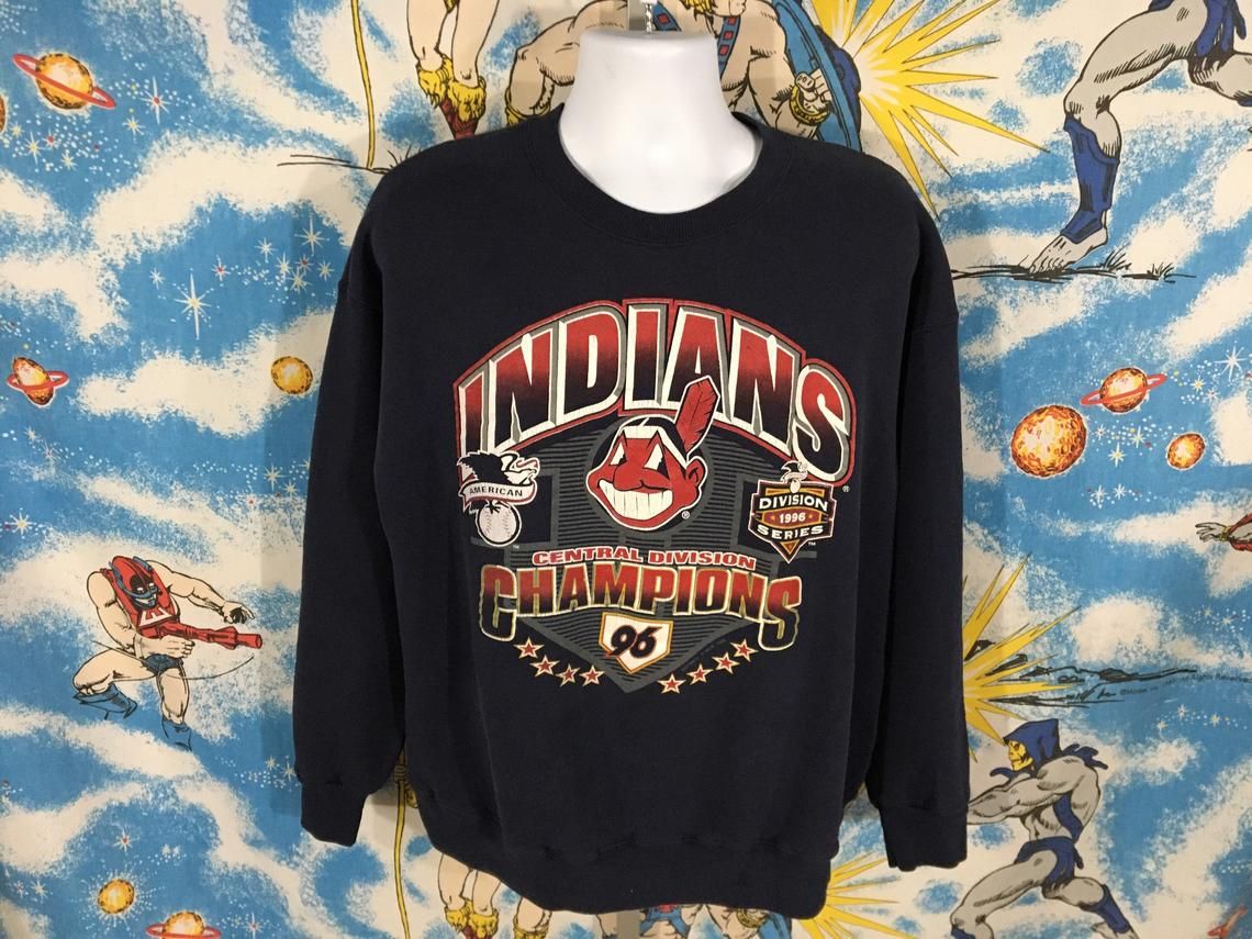 Vintage 1996 Cleveland Indians Division Champions shirt