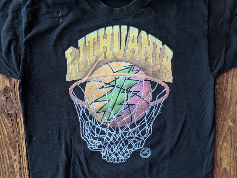 Vintage 1996 Grateful Dead X Lithuania National Basketball Tee
