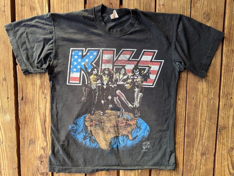 Vintage 1996 Kiss Aliveworldwide Tour Tee