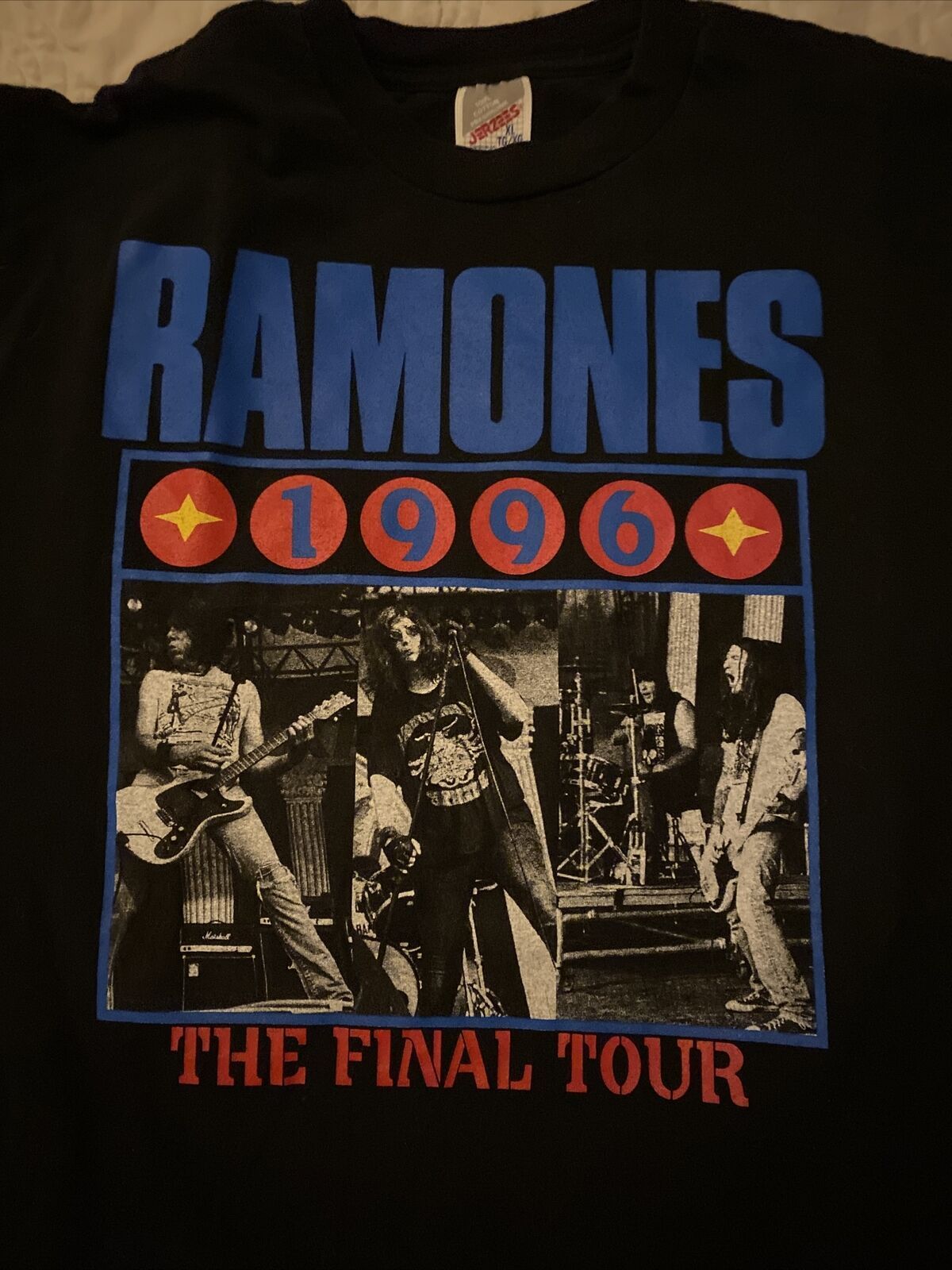Vintage 1996 Ramones Shirt Final Tour Adios Amigos 90S Punk Rock Og Cbgbs