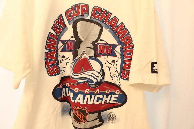 Vintage 1996 Starter Colorado Avalanche Stanley Cup Champions Tee