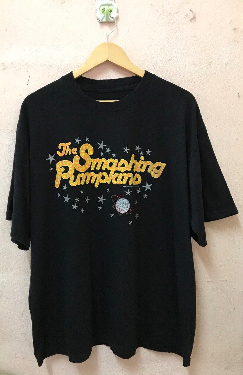 Vintage 1996 The Smashing Pumpkins Band Tshirt Alternative Rock Bandbilly Corgan