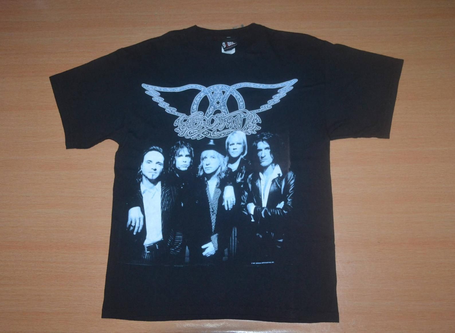 Vintage 1997 Aerosmith Nine Lives World Tour Concert Rare Promo 90S T-Shirt