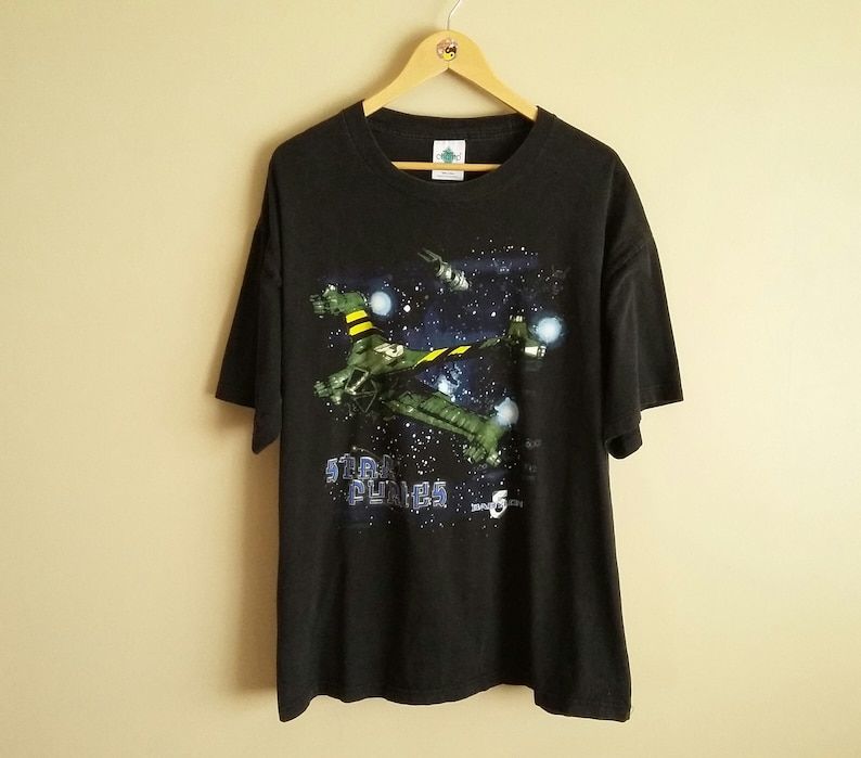 Vintage 1997 Babylon 5 Star Furies T Shirt Science Fiction Sci Fi Warner Bros Nerd Culture Town Champ Size Extra Large 100 Cotton vintage 1997 babylon 5 star furies t shirt science fiction sci fi warner bros nerd culture town champ size extra large 100 cotton tveb3