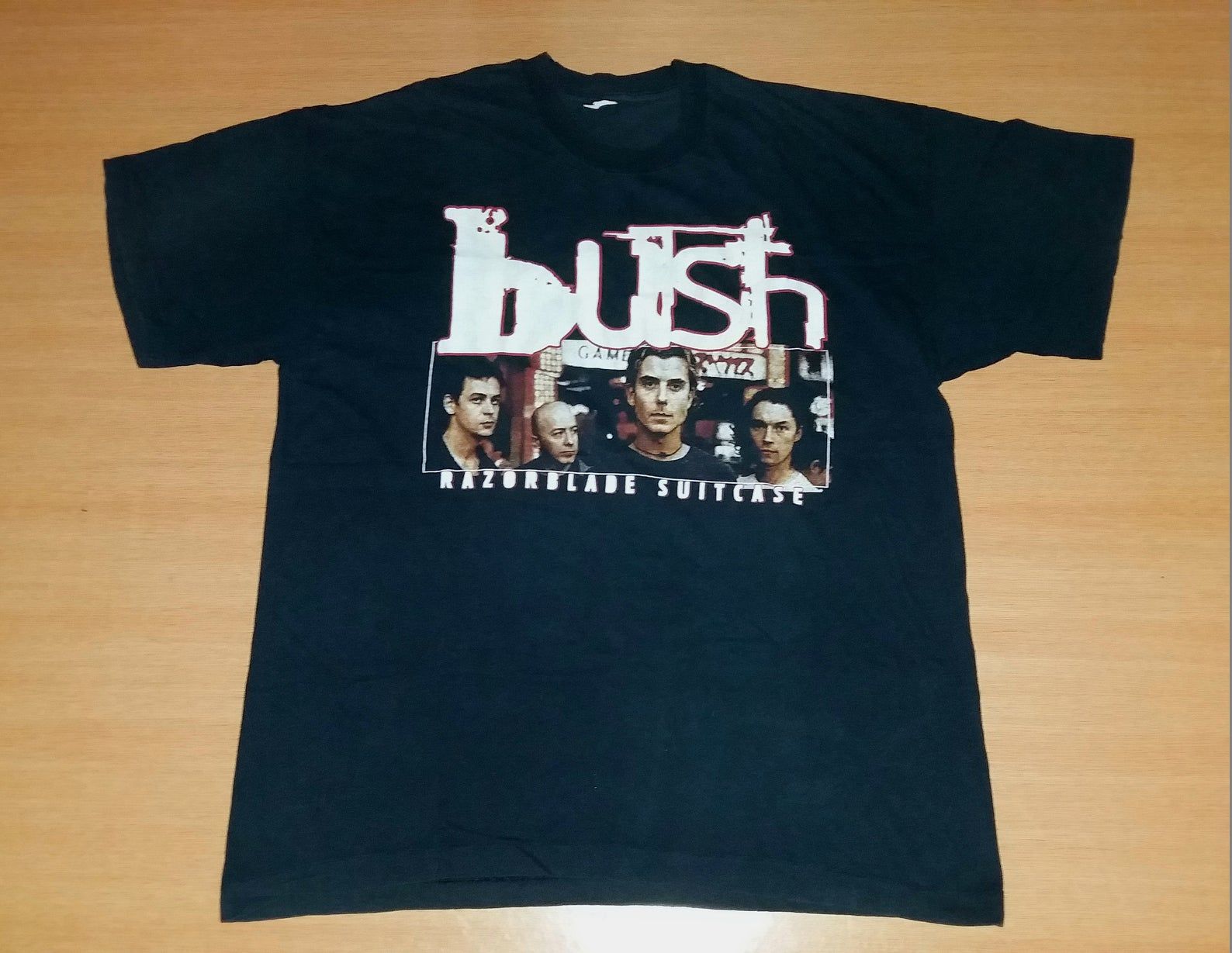 Vintage 1997 Bush Razorblade Suitcase Gavin Rossdale Uk Tour Concert Rare 80S T-Shirt T Shirt