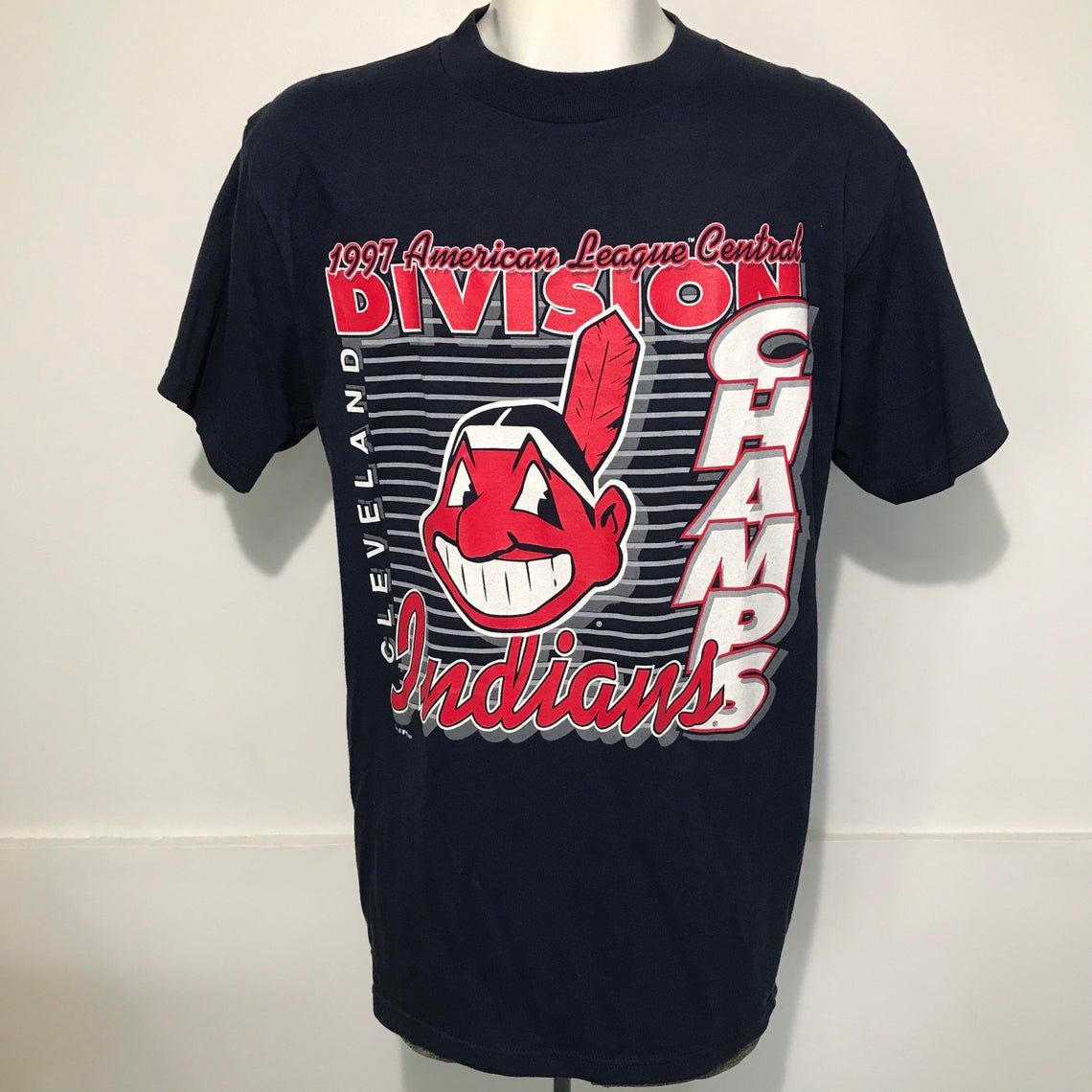 Vintage 1997 Cleveland Indians American League Central Shirt