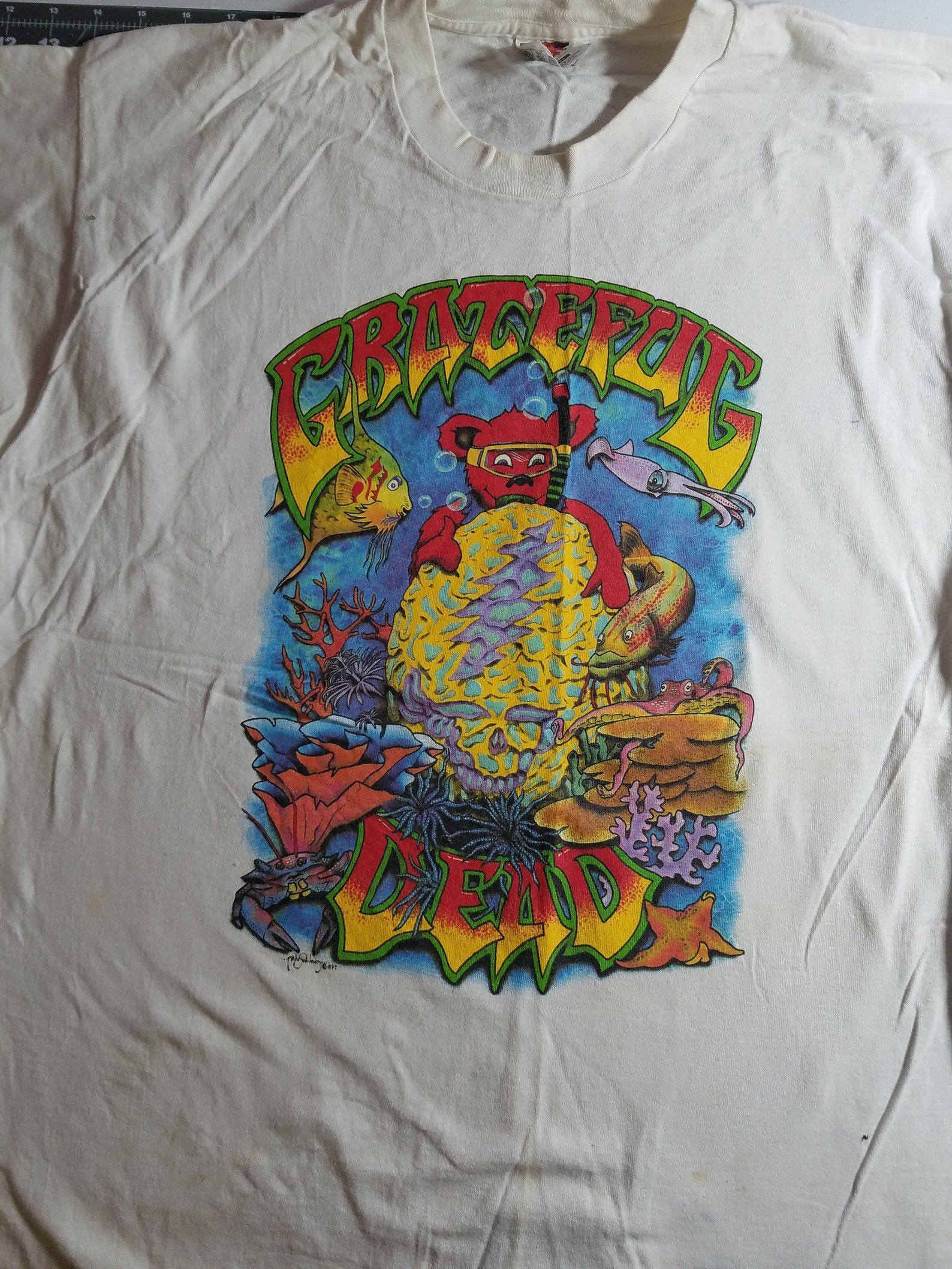 Vintage 1997 Grateful Dead Underwater Grateful Dead Shirt Good Condition Single Stitched