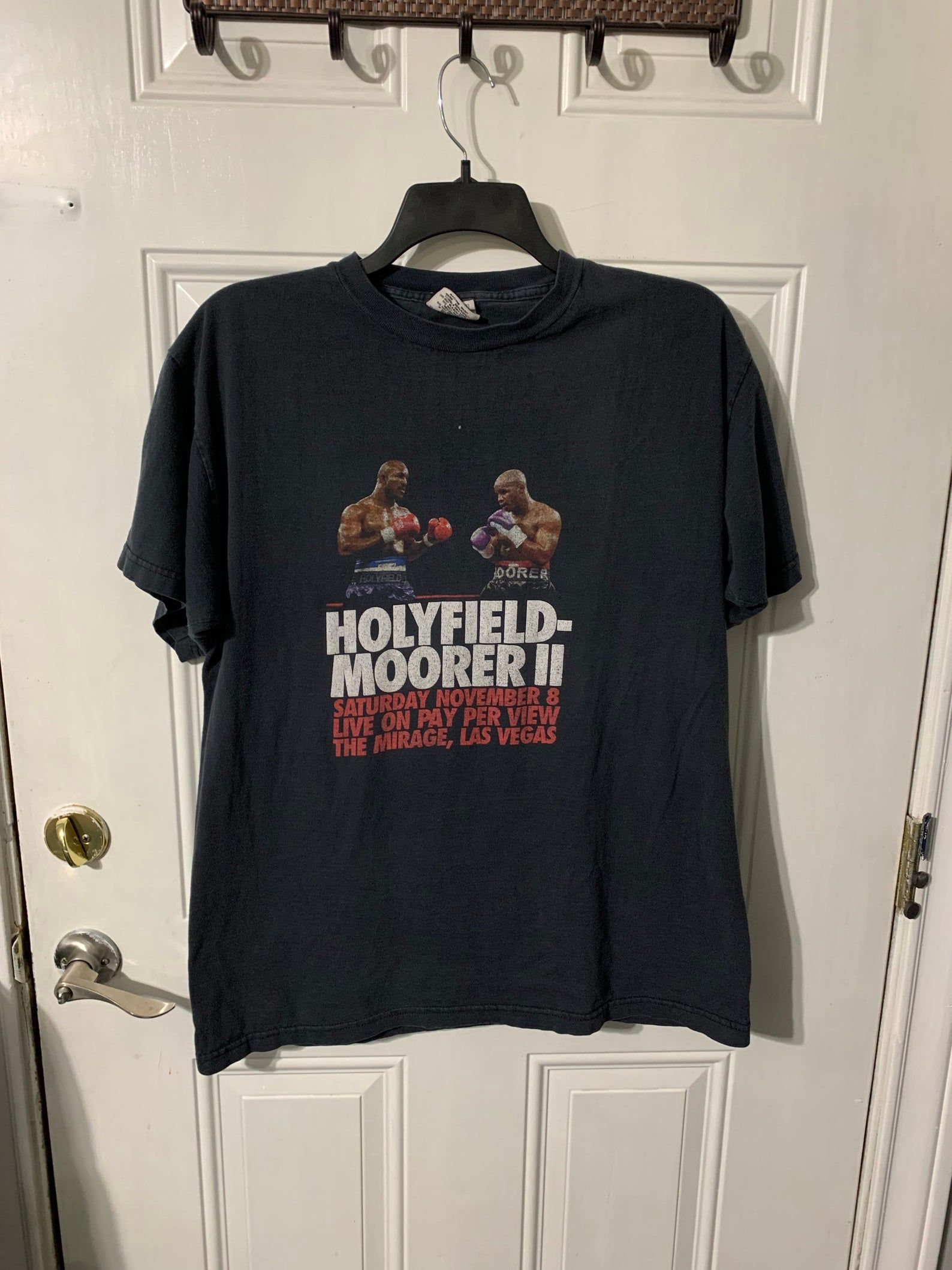 Vintage 1997 Holyfield Vs Moorer Ii T-Shirt Las Vegas Nevada