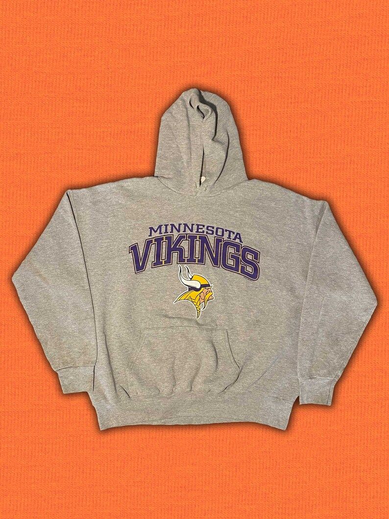 Vintage 1998 Nfl Minnesota Vikings Hoodie Ping Retro Football