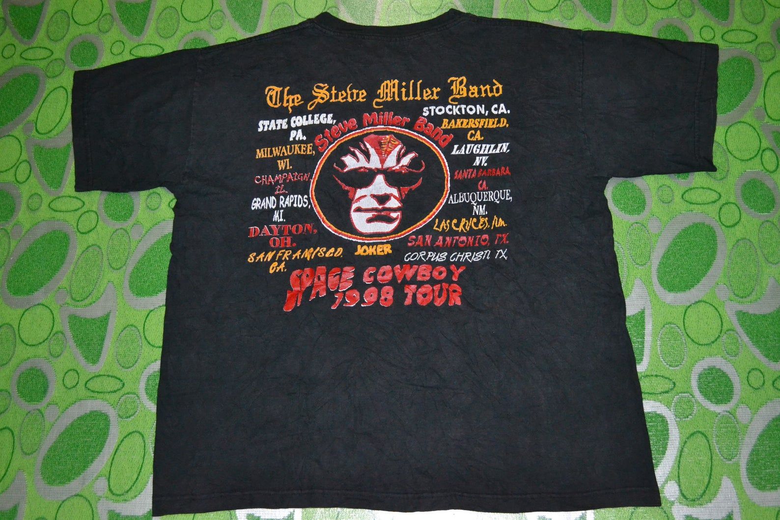 Vintage 1998 The Steve Miller Band Space Cowboy Tour Concert Promo Rare 90S T-Shirt T Shirt
