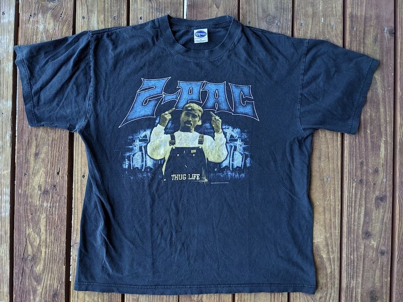 Vintage 1999 2000 Tupac Shakur Hip Hop Rap Tee