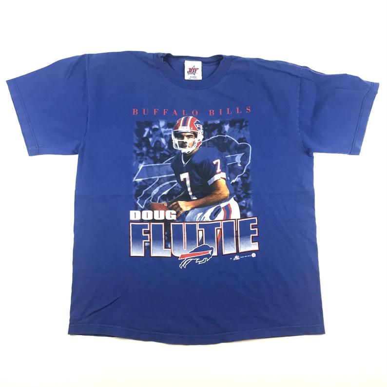 Vintage 1999 Buffalo Bills Doug Flutie Blue T-Shirt