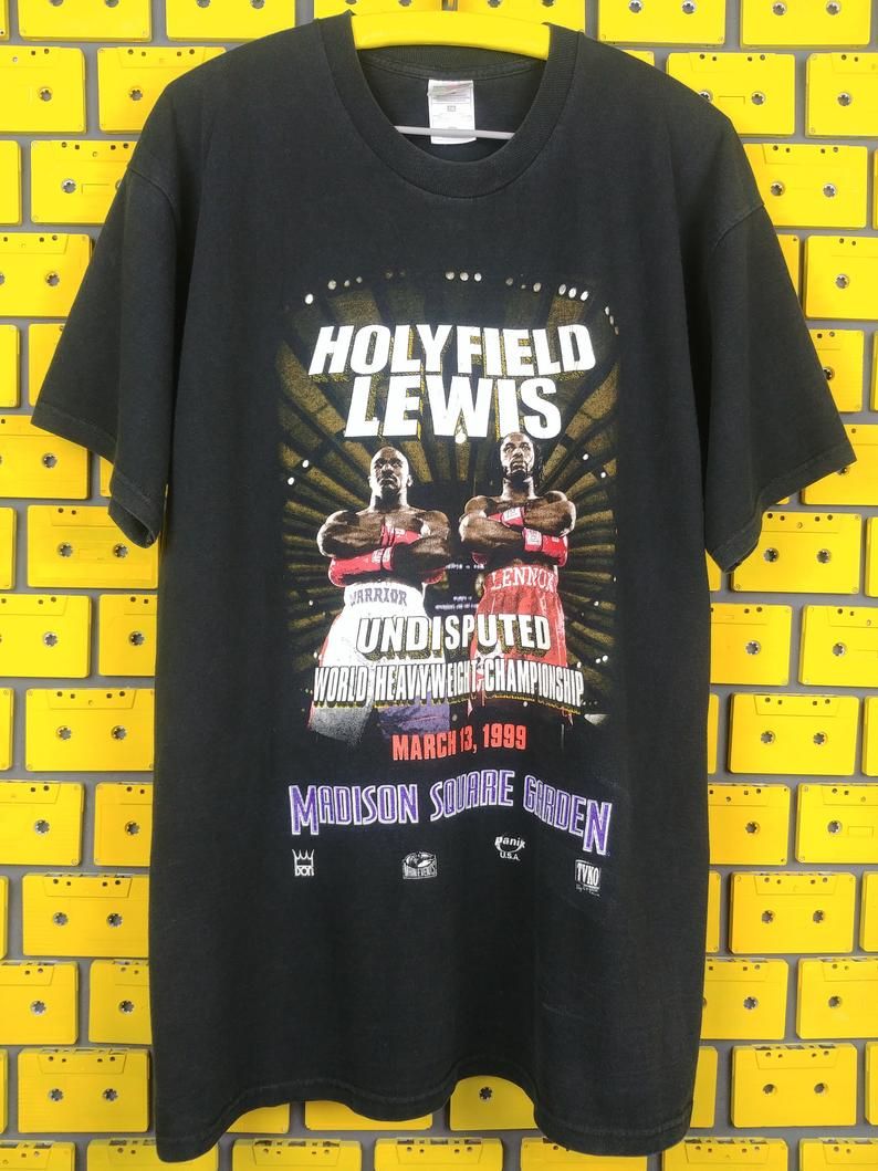 Vintage 1999 Holyfield vs Lewis Undisputed Shirt