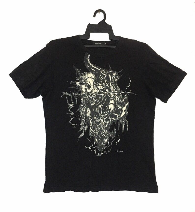 Vintage 2000 Final Fantasy Video Games Series By Yoshitaka Amano T Shirt Large Size