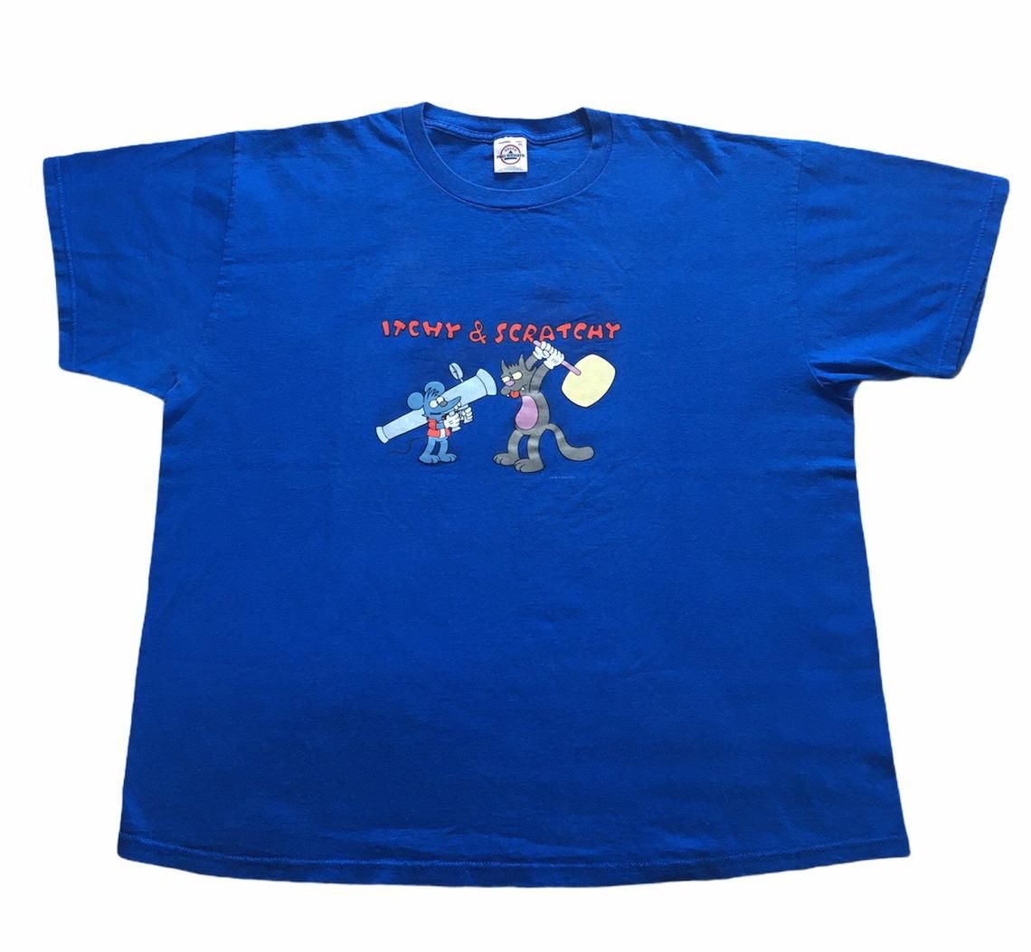 Vintage 2000 Itchy & Scratchy Show The Simpsons Fox shirt