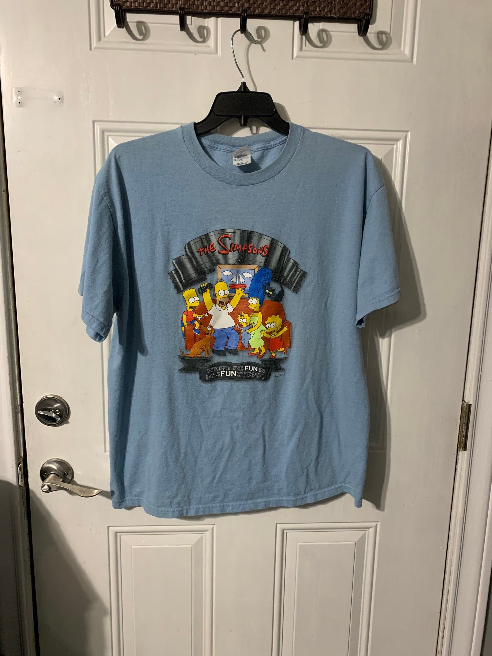 Vintage 2000 The Simpsons T-Shirt We Put The Fun In Dysfunctional By Matt Groening