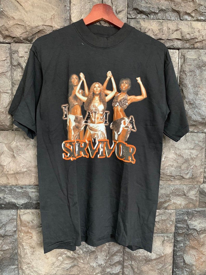 Vintage 2001 Destiny Child I Am A Survivor Tour Shirt