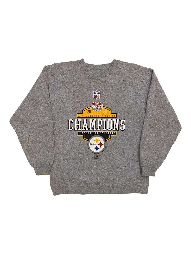 Vintage 2001 Reebok X Nfl Steelers Afc Champion Crewneck