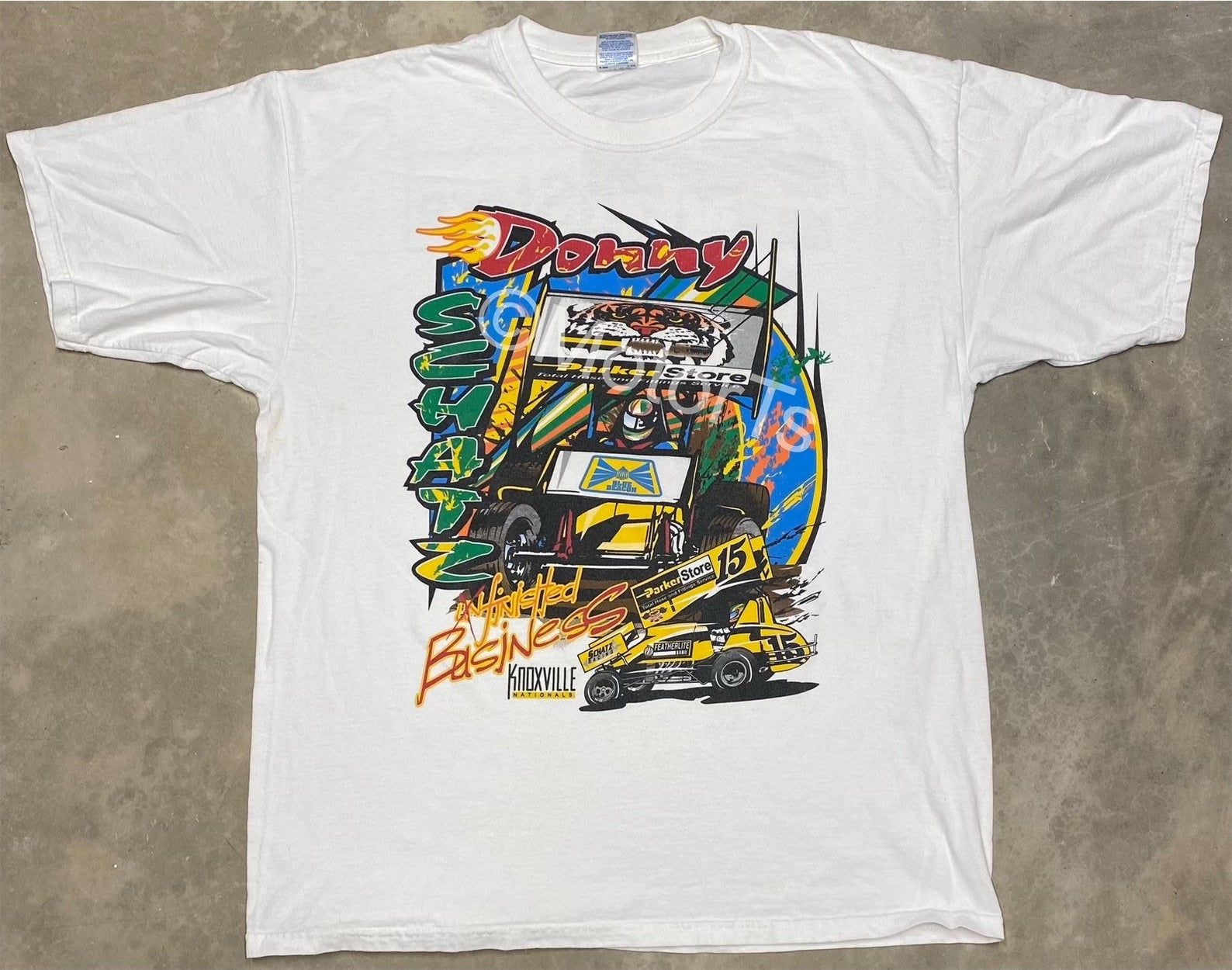 Vintage 2002 Donny Schatz Parker Store S Car Tee -