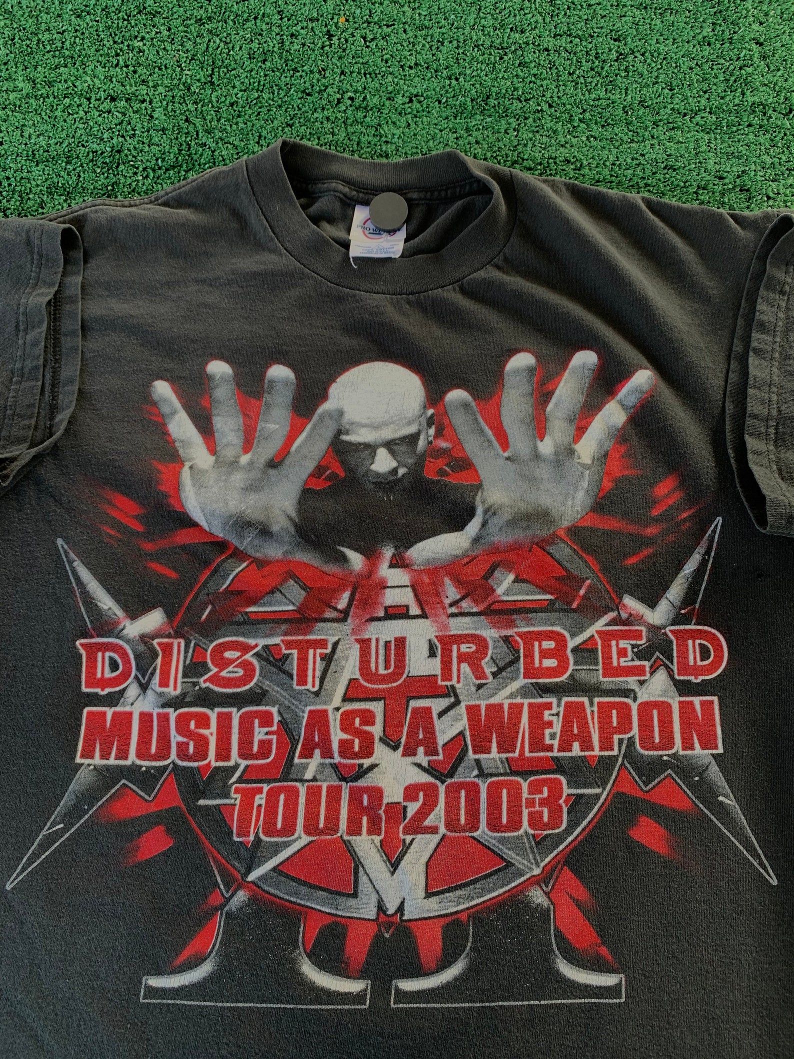 Vintage 2003 Disturbed Music As A Weapon Tour T-Shirt L