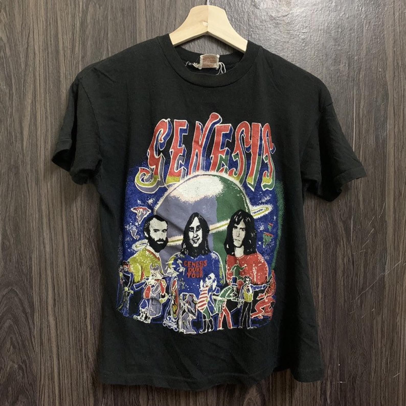 Vintage 70S 80S Genesis American Duke Tour Concert T Shirt vintage 70s 80s genesis american duke tour concert t shirt hre8z