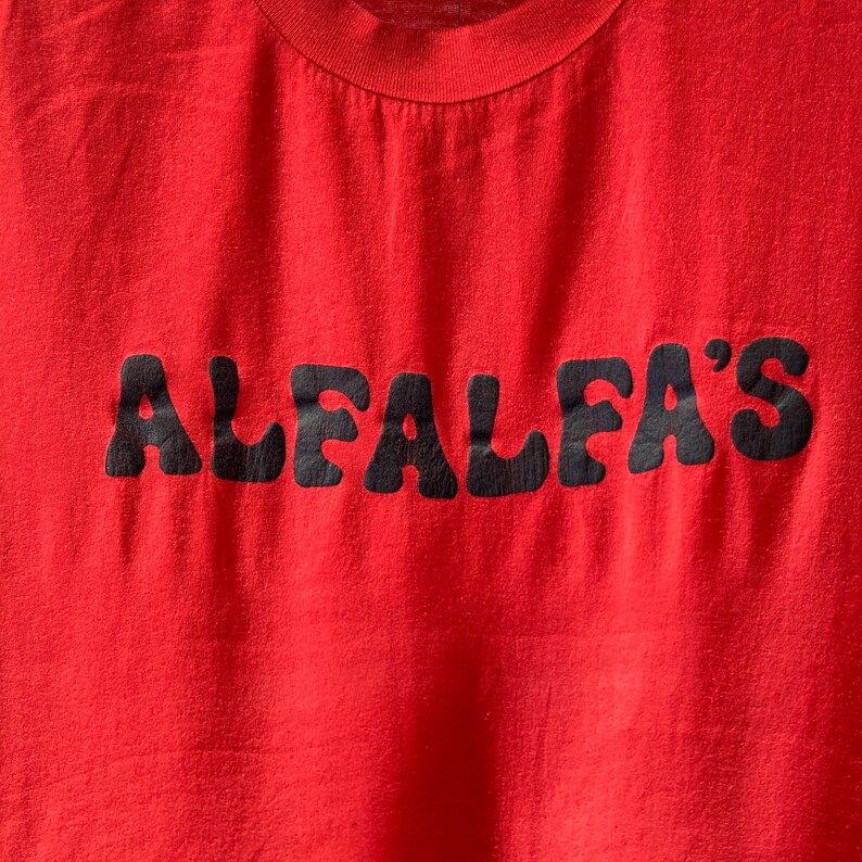 Vintage 70S 80S Red Alfalfas T Shirt