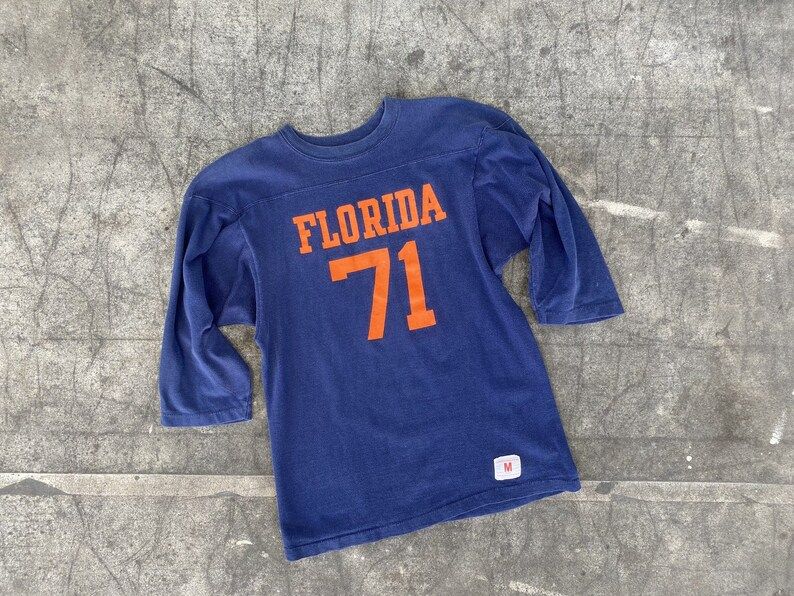 Vintage 70S Florida T Shirt1970S Champion Jersey Style Tee Shirt
