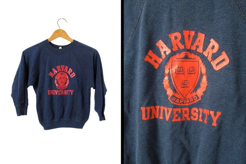 Vintage 70S Harvard University Sweatshirt College