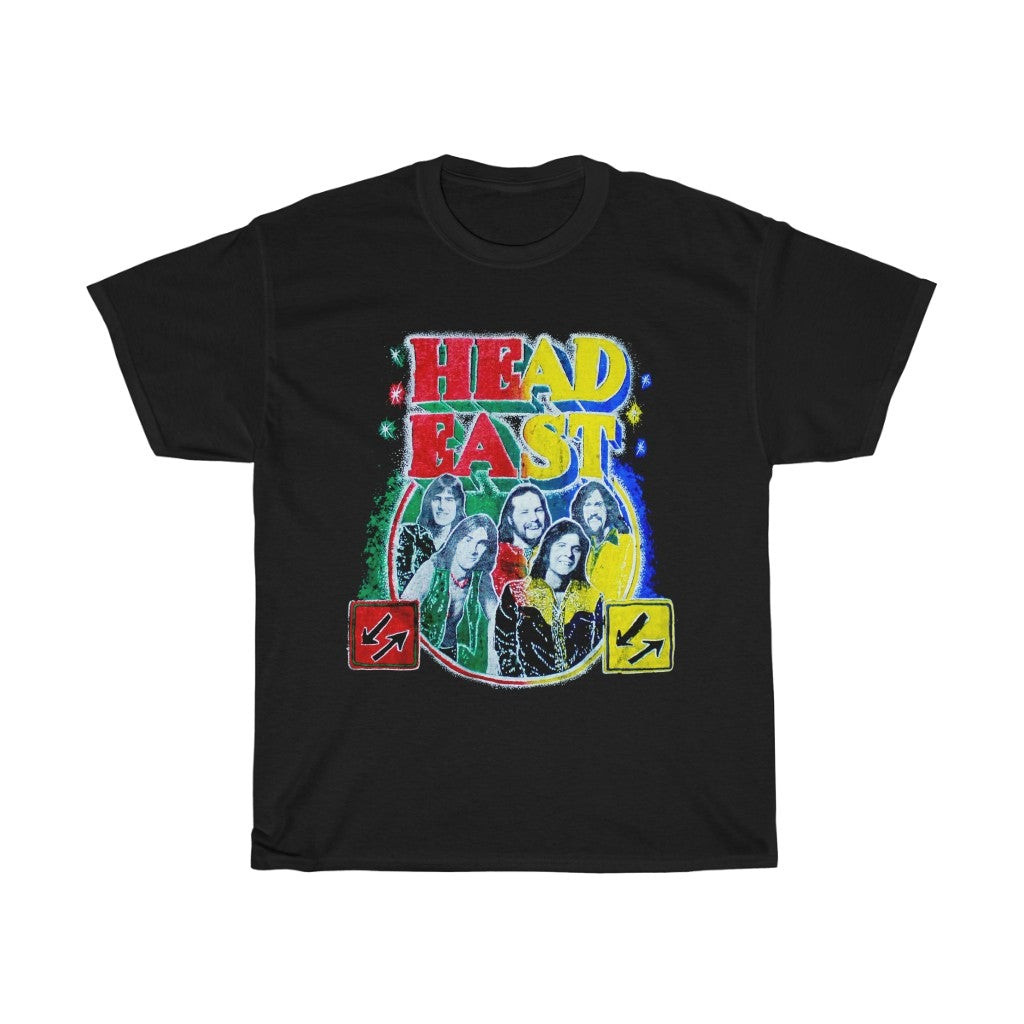 Vintage 70S Head East Concert Unisex Heavy Cotton Tee 211028