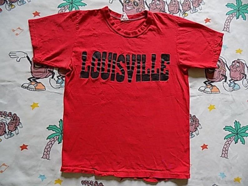 Vintage 70S Louisville T Shirt Size S Xs Kentucky Souvenir Truck Stop