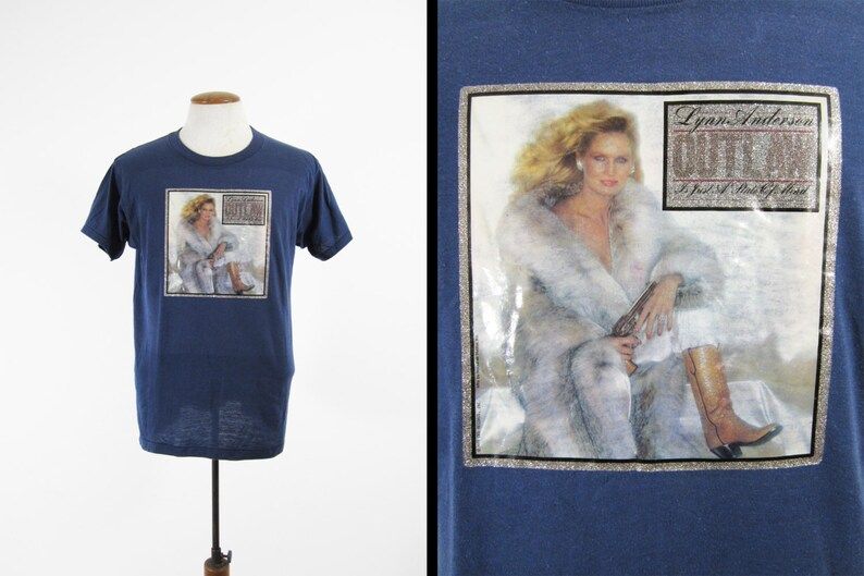 Vintage 70S Lynn Anderson T Shirt Outlaw Country Retro Iron On