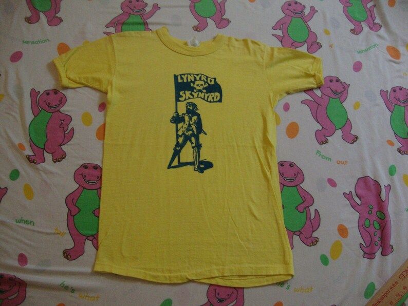 Vintage 70S Lynyrd Skynyrd Pre 1977 Ronnie Van Zant Concert Tour Very Rare T Shirt