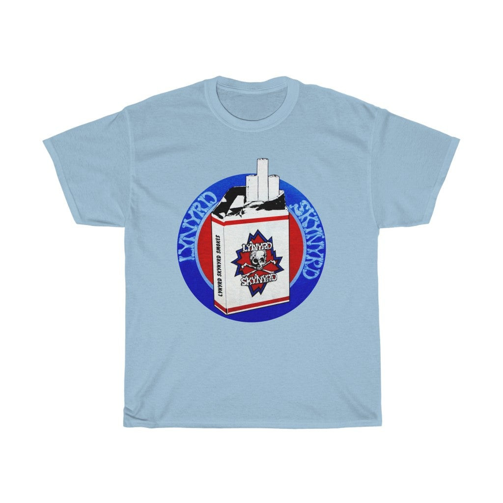 Vintage 70S Lynyrd Skynyrd  Smokes Cigarrate 1970S  American Blues Rock Band Unisex Heavy Cotton Tee 211030