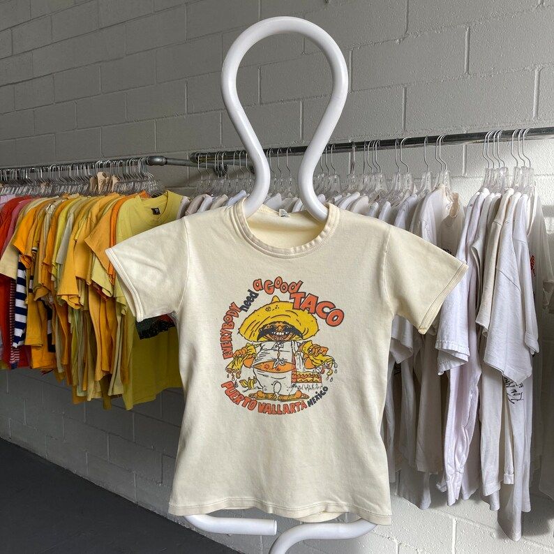 Vintage 70S Politically Incorrect Mexico Tourist Taco T Shirt
