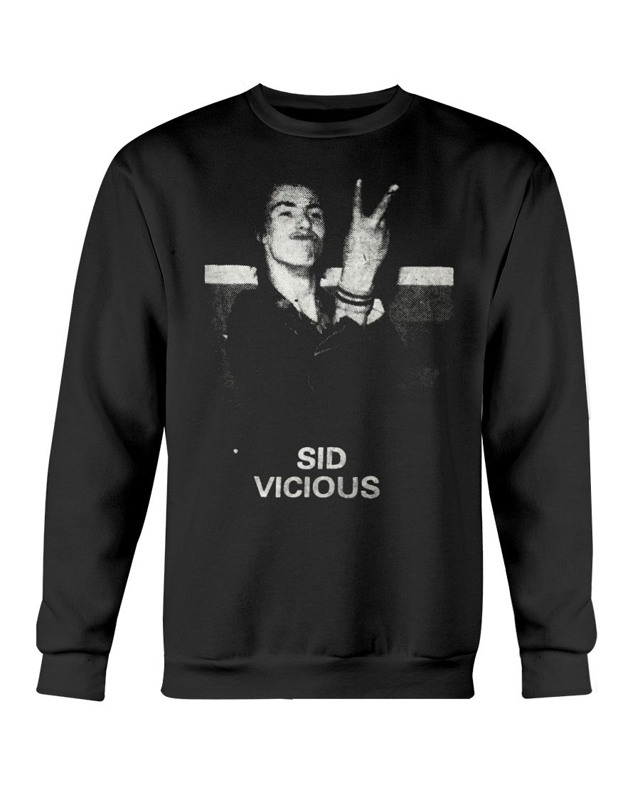 Vintage 70S Sid Vicious Punk Rock Tour Concert Promo Sweatshirt 211129