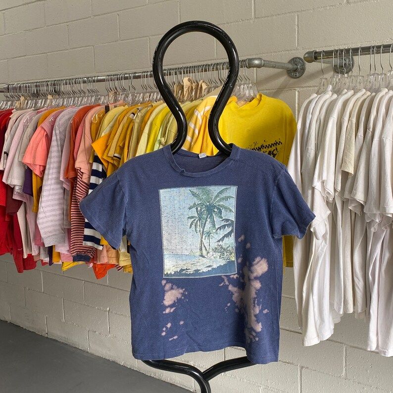 Vintage 70S Spor T Brand Island Bleach Stained