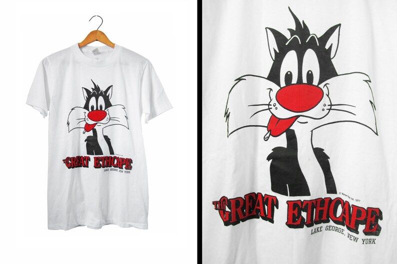 Vintage 70S Sylvester Cat T Shirt Nos Great Escape Upstate New York Looney Tunes