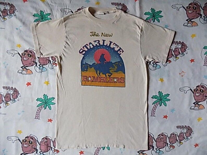 Vintage 70S The New Starlite Ramblers T Shirt Size Small 1977 Country Western Music